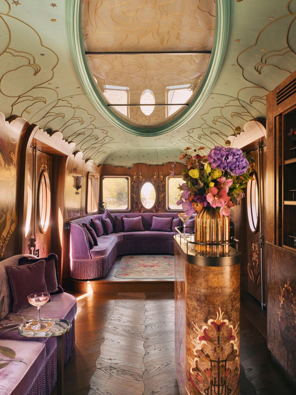 This Private Dining Carriage Heralds a Cinematic New Era for the British Pullman
